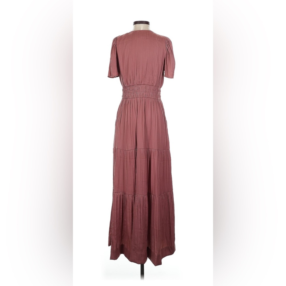 Anthropologie The Somerset Maxi Dress Satin Edition in Pink Rose - Picture 4 of 5